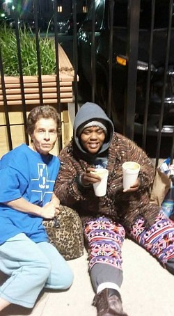 Pastor Kim with her Dear Homeless Friend Tracy